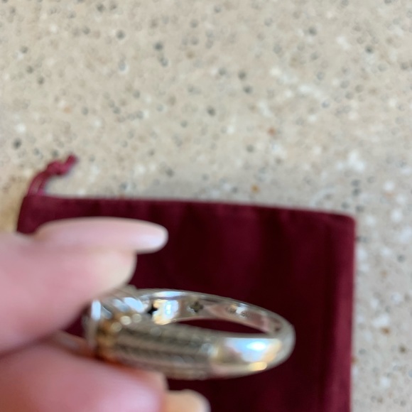 14 kt and Silver blue topaz ring size 7 - Picture 4 of 5